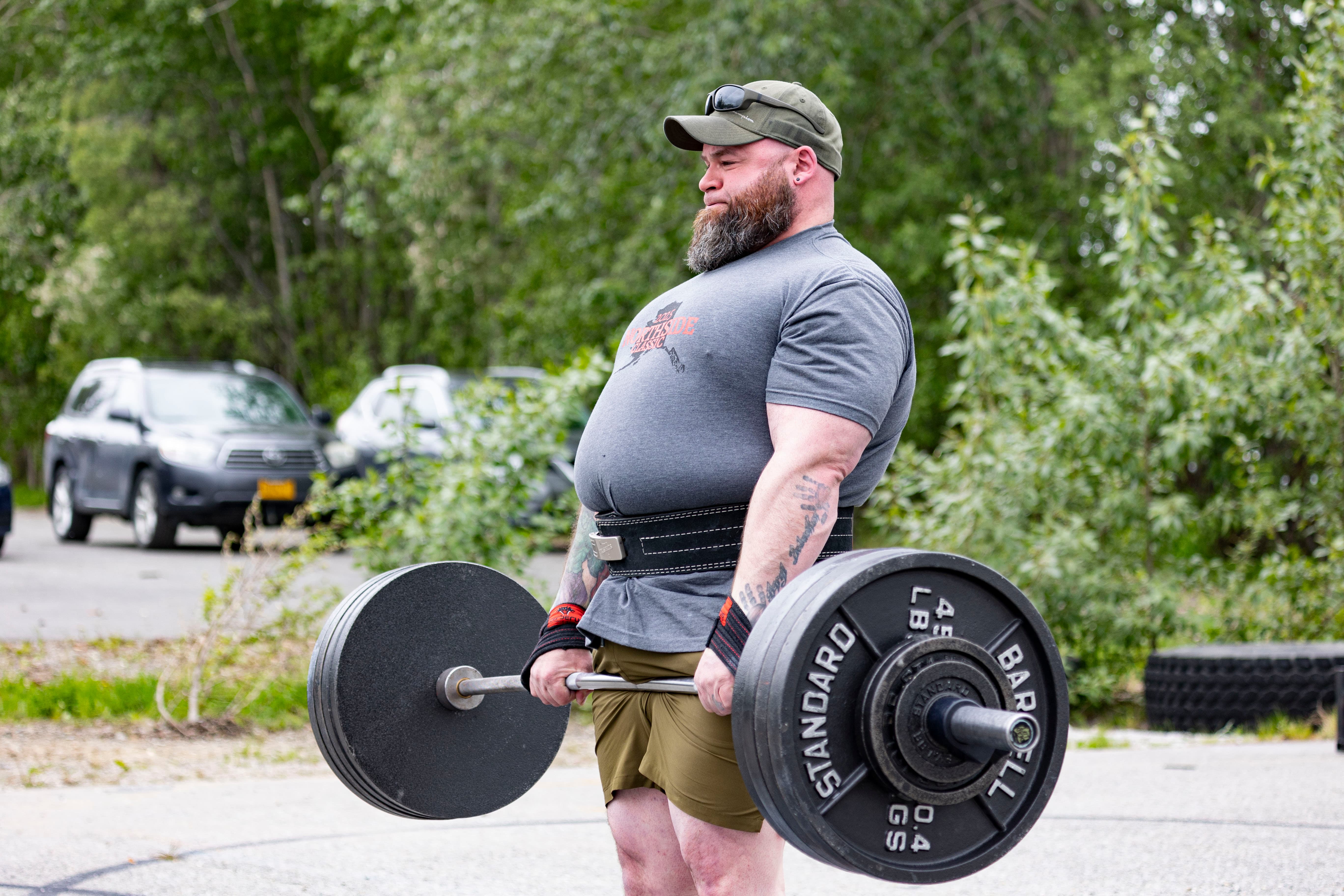 Northside Athletics team warming up together before competition