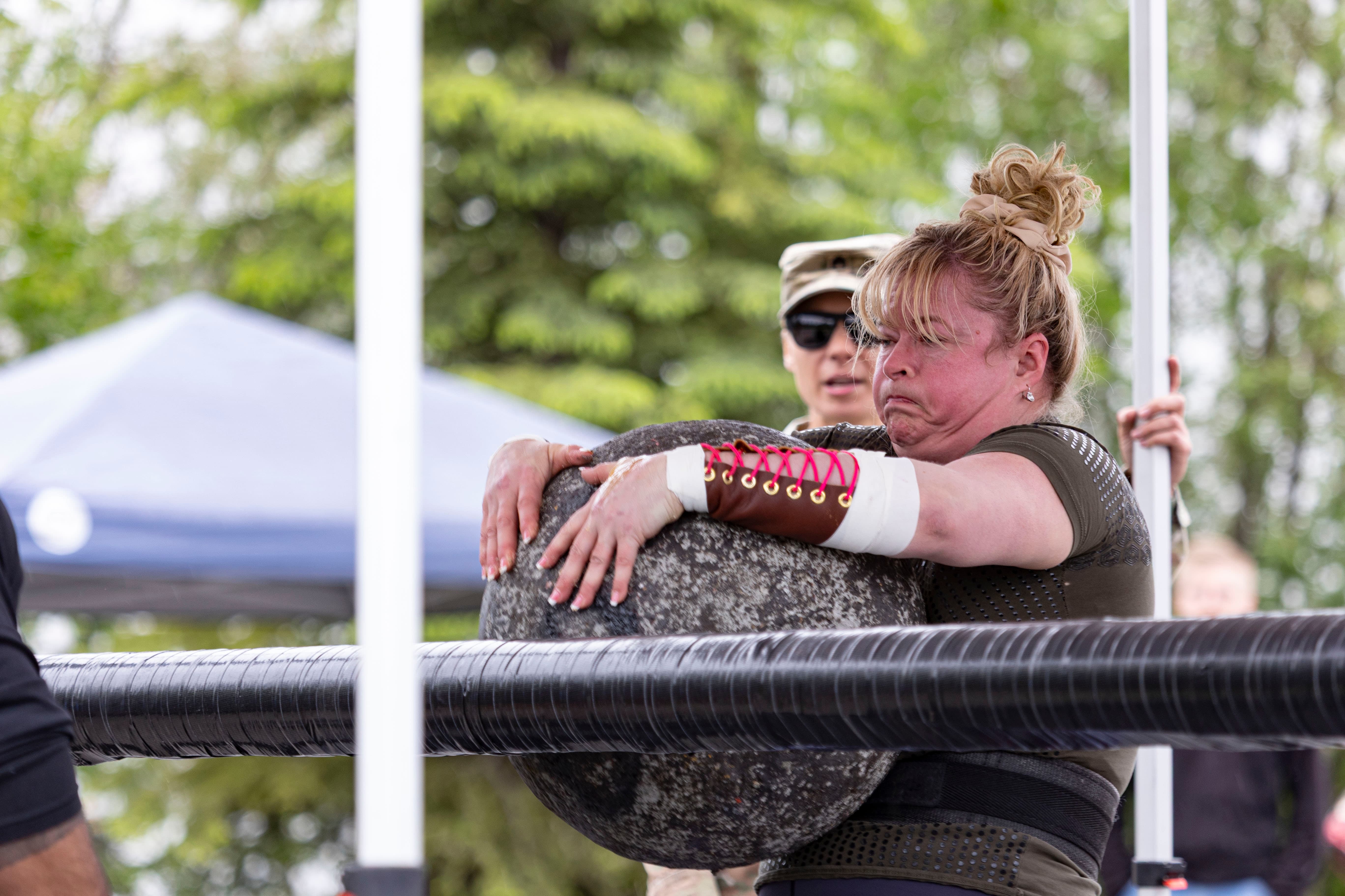 Northside Athletics athletes celebrating a personal best together as a team