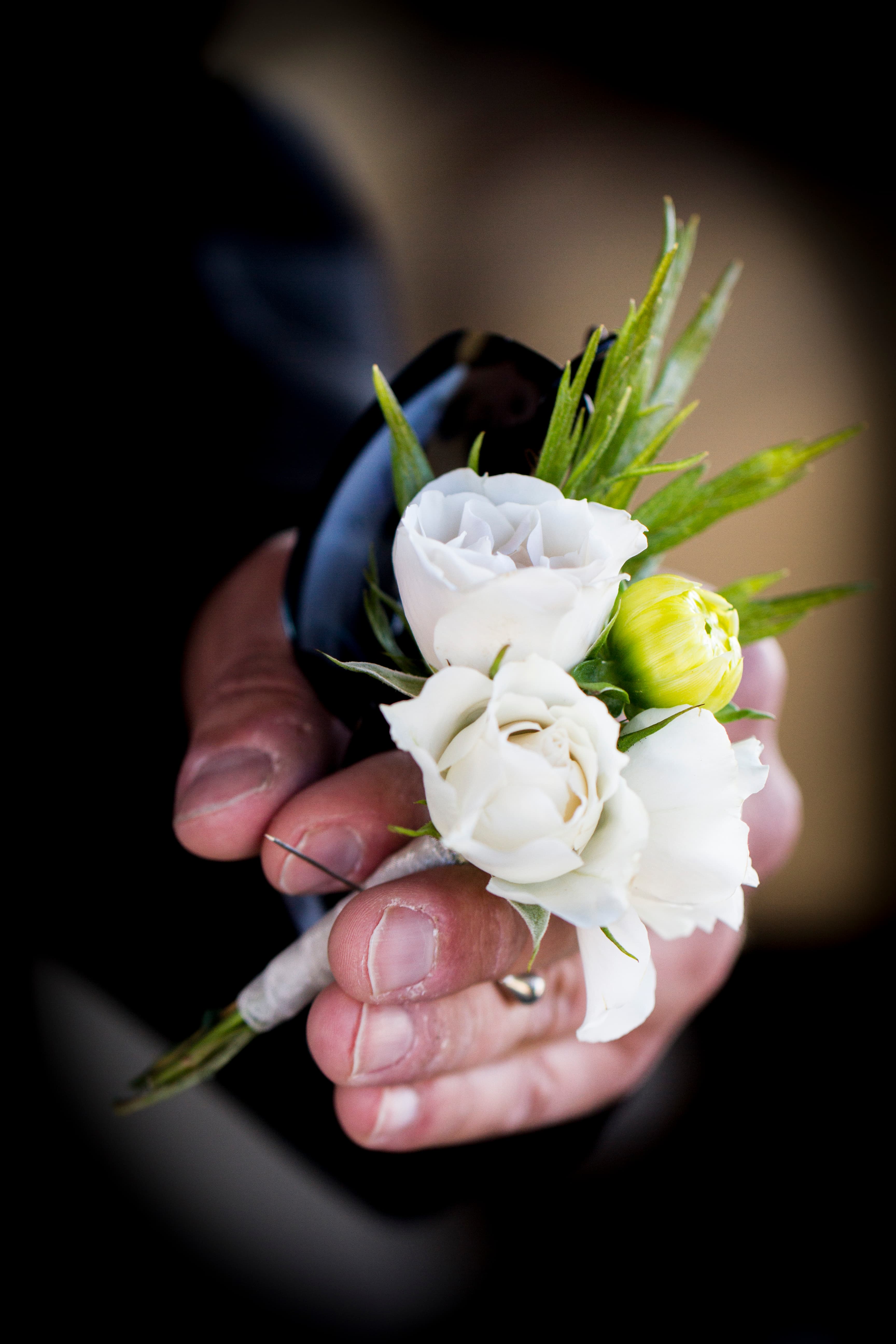 Wedding ceremony moment captured during the exchange of vows