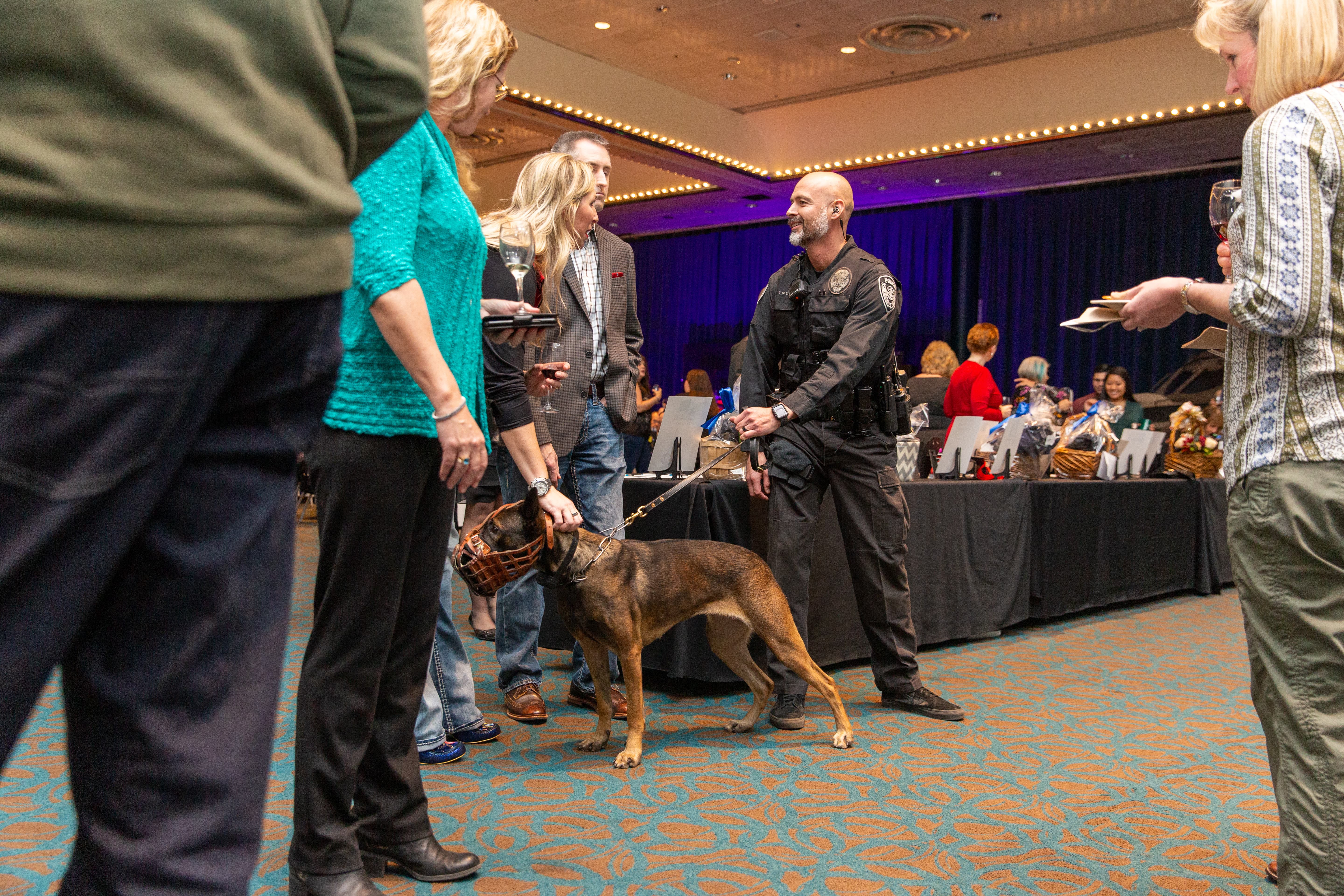 Community event — guests mingling and celebrating at a local Anchorage gathering