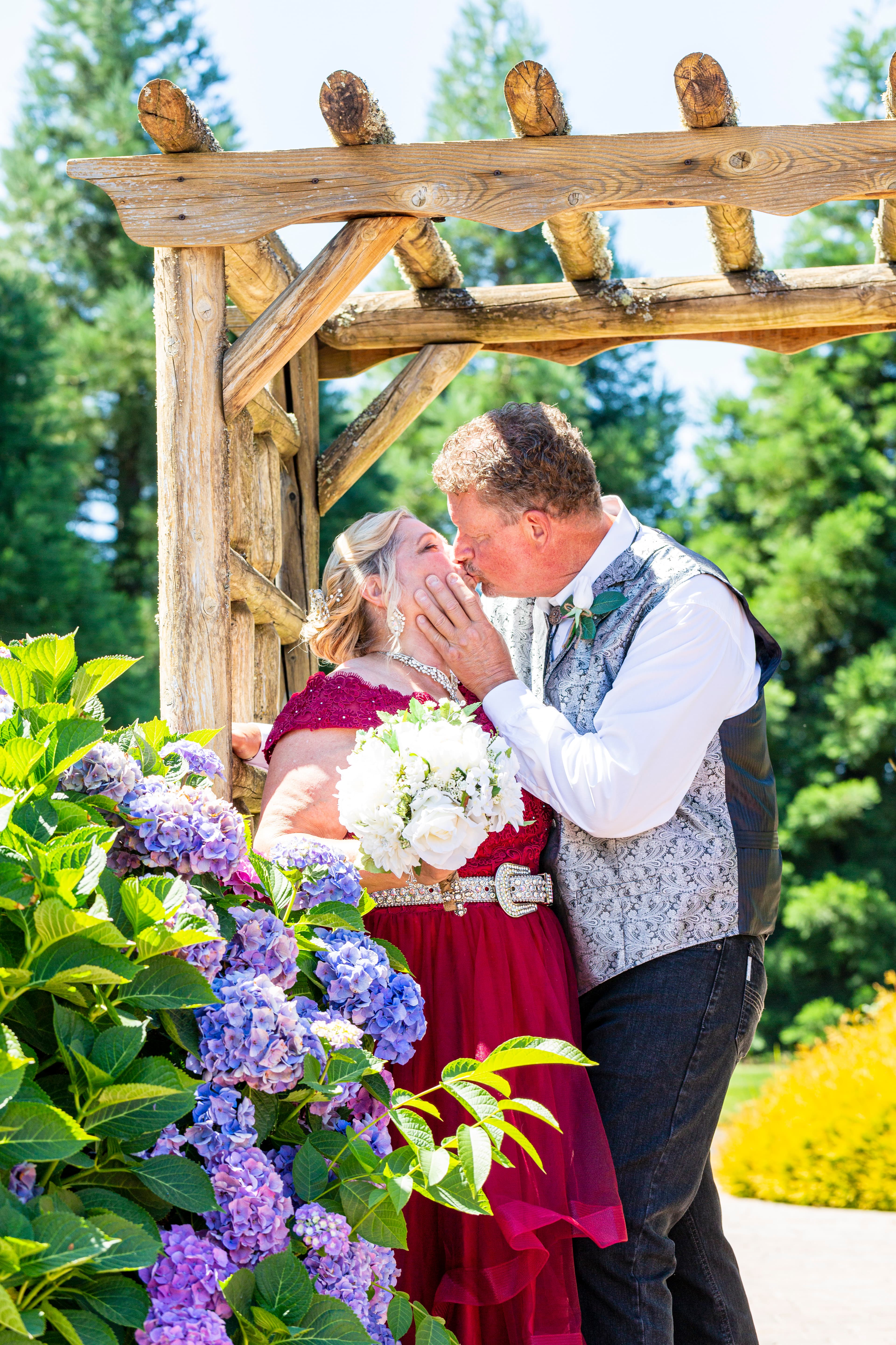 Will and Teena sharing their first dance — intimate and joyful